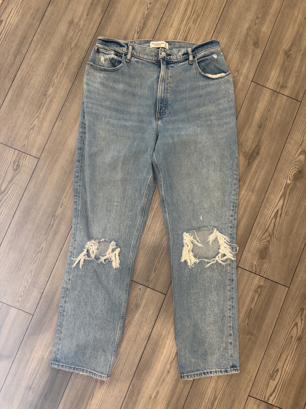 Abercrombie & Fitch Curve Love 90’s Straight Ultra High Rise Jeans Size 12